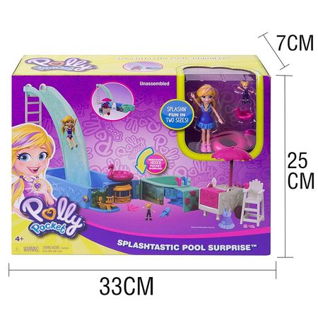 Original Polly Pocket Girls Doll House Big Million World Treasure Box Dolls Travel Style Girls Toys Accessories Summer Juguetes
