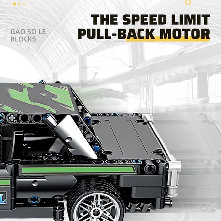 MOC City Pull Back Racing Car Model Building Blocks Creator Technic Supercar Racer Vehicle Bricks Educational Toys For Children