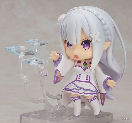 Anime Re : Life in a different world from zero Emilia Kawaii Cute Action Figure Toys 10cm