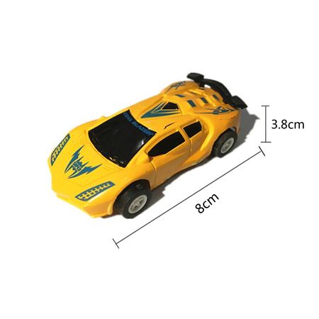 6Pcs/set Mini Toy Car Model Diecast Pull Back Racing Car Simulation Bus Truck Vehicle Cute Plastic Toys For Boys Children Gifts