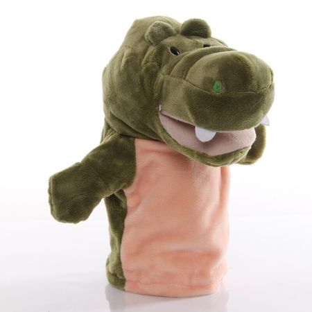 1pcs 25cm Hand Puppet Crocodile Animal Plush Toys Baby Educational Hand Puppets Story Pretend Playing Dolls for Kids Gifts