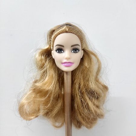 Original Barbie Dolls Head White Skin Girl Head for Barbie Dolls 30cm FTG84 Good Makeup No Body No Accessories Toys for Children
