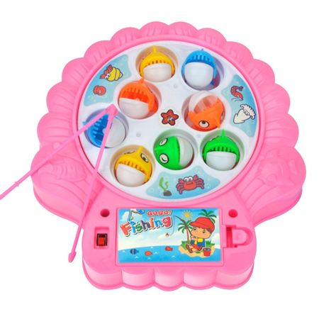 Baby Electric Music Magnetic Fishing Game Board Toy Rotating Fish Classic Educational Parent-child Interaction Toys For Children