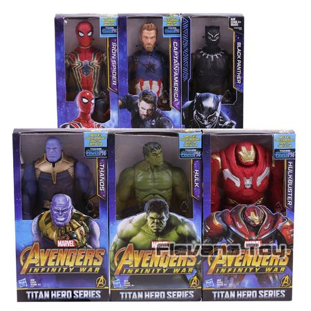 Marvel Avengers Infinity War Thanos Iron Spider Captain America Black Panther Hulk Hulkbuster Action Figure Toy
