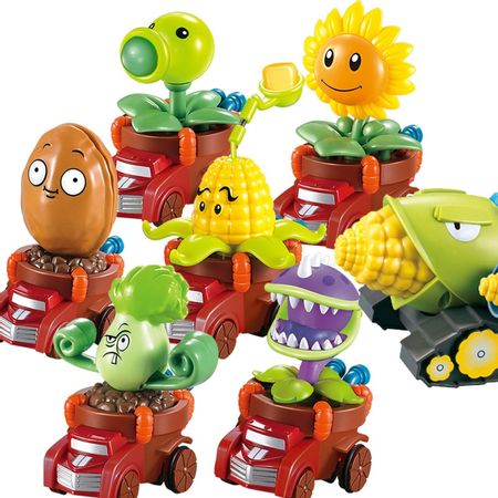 Large Genuine Plants vs Zombies Toys pull-back vehicle catapult full set of game doll PVC Action Figure Model gifts for children