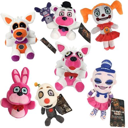 7pcs/lot 20cm FNAF Plush Toy Five Nights At Freddy's Phantom Foxy Plush Soft Stuffed Animal Plush Doll Toys Children Great Gifts