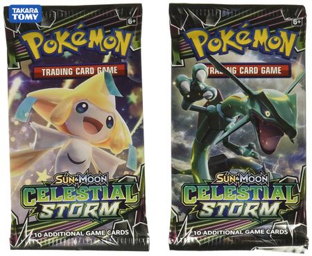 TAKARA TOMY 324 Cards Pokemon TCG: Sun & Moon Celestial Storm 36-Pack Booster Box Trading Card Game Kids Collection Toys Gifts