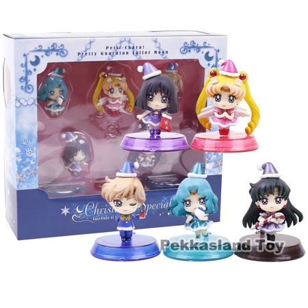 Petit-Chara! Series Pretty Guardian Sailor Moon Christmas Special Guardians of the Outer Planets Figure Set 5CM