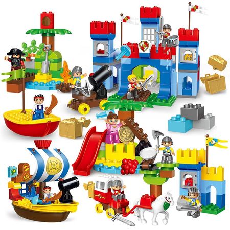 Big particles Animal Farm Jungle Adventure Building Blocks Compatible LegoING Duplo Bricks Educational Toys For Children