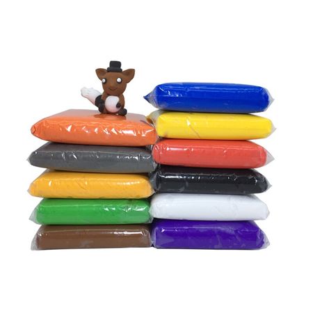24pcs/set Light Clay Plasticine Modelling Educational Air Dry Clay Toy Creative DIY Soft Handgum Playdough Toys Kid Gift