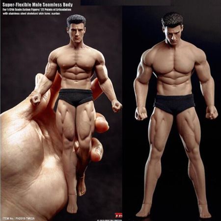 1/12 Scale TBL TM01A/TM02A Male Action Figure Muscle Body and Head Figure Toys
