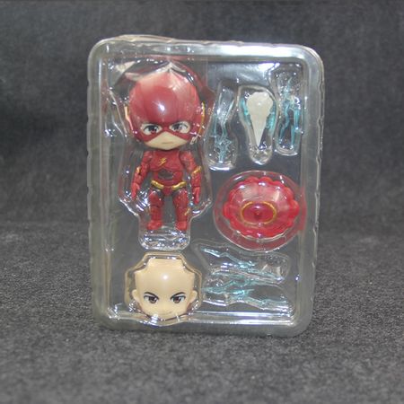 Anime DC Justice League Flash Cute Kawaii Super Hero 10cm Action Figure Toys
