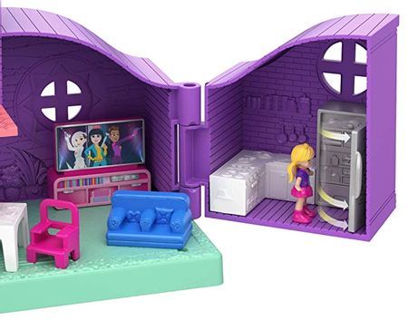 Original Polly Pocket Mini Polly Little Store Box Girls Car Toys World Mini Scene Toy Girl Gift Doll House Accessories Juguetes