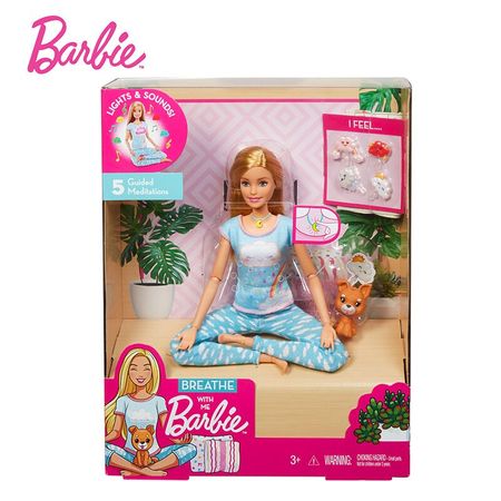 Original Barbie Meditative Moments Five Sound and Light Patterns a Variety of Mood with Girls and Children Play House Toys GMJ72