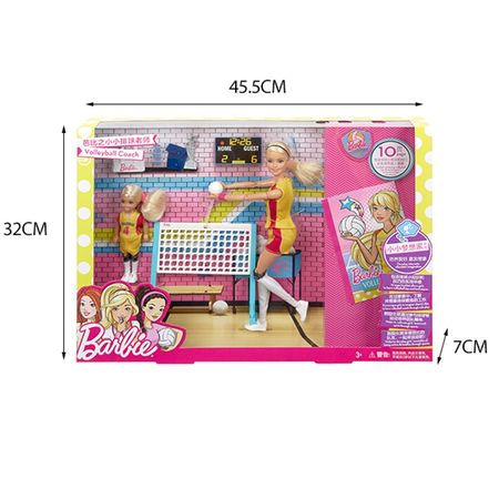 Original Barbie Doll Little Volleyball Teacher Sport Fashion Girls Gift The Kids Birthday Present Girl Boneca Toys for Children