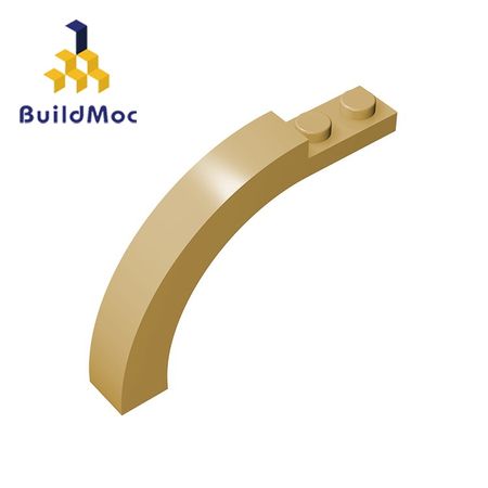 BuildMOC 15967 Brick Arch 1 x 6 x 3 1/3 Curved Top For Building Blocks Parts DIY Educational Tech Parts Toys