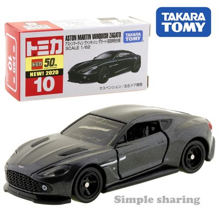 Takara Tomy Tomica No.10 Aston Martin Vanquish Zagato First Edition 1/62 Car Pop Kids Toys Motor Vehicle Diecast Metal Model