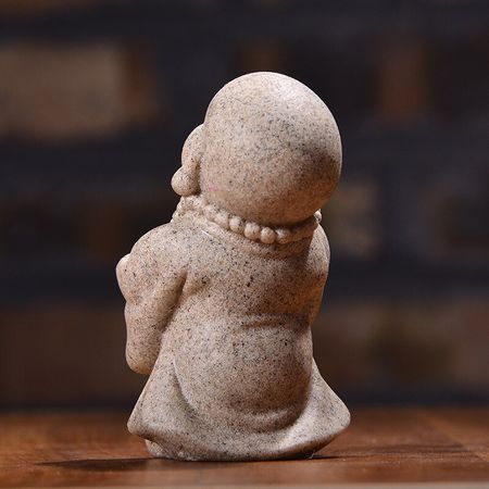 Buddha Little Monk Resin Jewelry Creative Sculpture Home Decoration Gift Home Furnishing Pieces Resin Fengshui Zen God