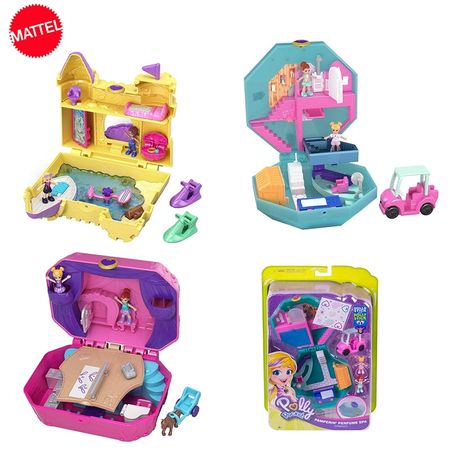 Original Polly Pocket World Mini Treasure Box Girl New Toy FRY35 Tiny Twirlin' Music Box Kids Toys for Girls Dolls for Girls