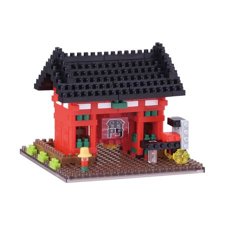 Kawada Nanoblock NBH-115 Kaminarimon 390pcs Diamond Micro-Sized Building Blocks Creative Mini Bricks Toy For Children