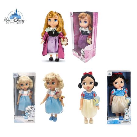 Disney 40cm Boxed Dolls Handmade Rapunzel Snow White Sleeping Beauty Princess Aishana Doll Birthday Girl Christmas Birthday Gift