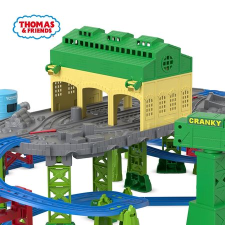 Thomas And Friends Deluxe Depot Track Set Die-Cast Metal Train Model Collectible Railway Toys Children's Birthday Gift