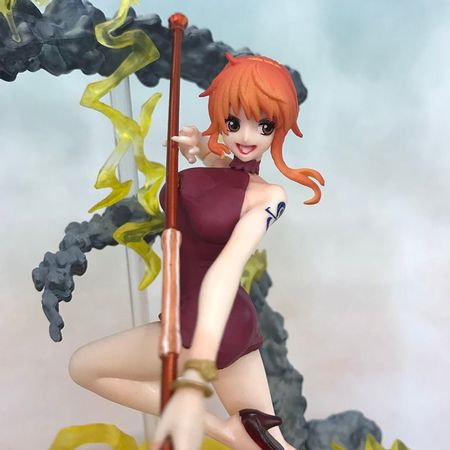 Anime One Piece Fighting Ver. Nami 1/8 scale painted Extra Battle Black Ball PVC Action figure Model Toys