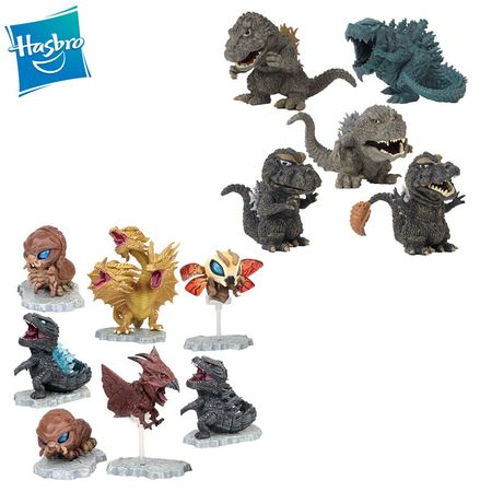 Hasbro 3-9cm 7pcs/set Godzilla machine Triceratops Dinosaurs PVC Action Figure Collectible Model Doll Children Gift Action Toys