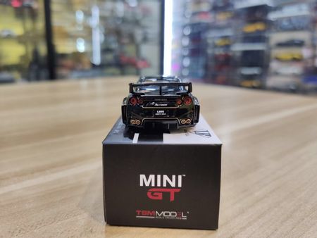MINI 1:64 GTLBWK R35 GT-R Ver.1 JPS Collection Metal Die-cast Simulation Model Cars Toys