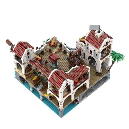 Eldorado Fortress Pirates Pirates of Barracuda Bay for 49155 49016 Pirate Theme Series Ideas Model Building Blocks Bricks Toys
