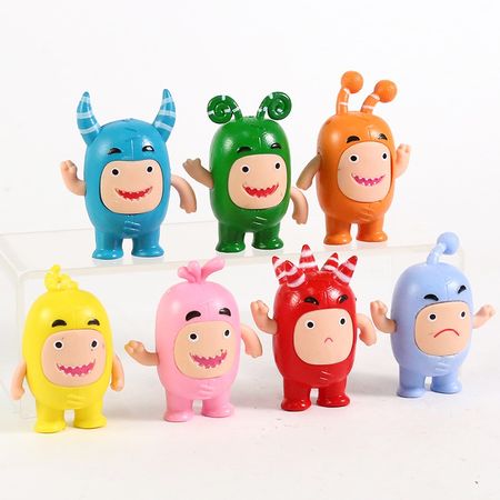 Hot Cartoon Oddbods PVC Figures Toys Christmas Birthday Gift for Kids Childeren Brinquedos 7pcs/set