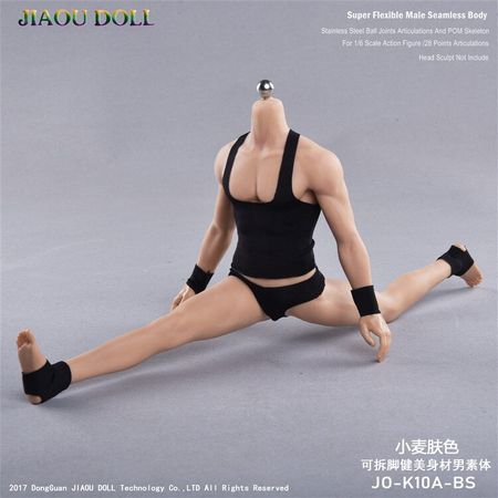 1/6 JO-K10A  Male Muscular Encapsulated Body Detachable foot Model