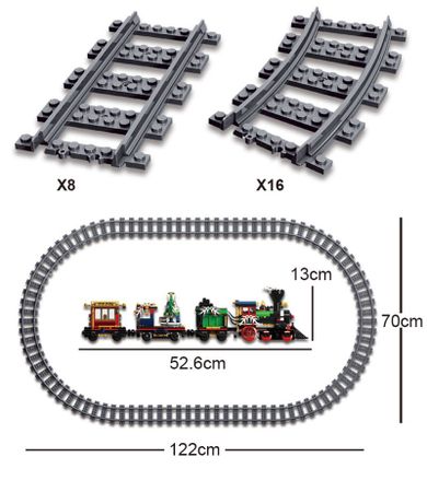 New Train toy Village City Train Tree Lights Building Blocks Bricks Sets legoINGlys Decoration Christmas Toys For Boys