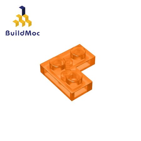 BuildMOC Compatible Assembles Particles 2420 Plate 2 x 2 Corner For Building Blocks DIY LOGO Educational High-Tech Spare Toys