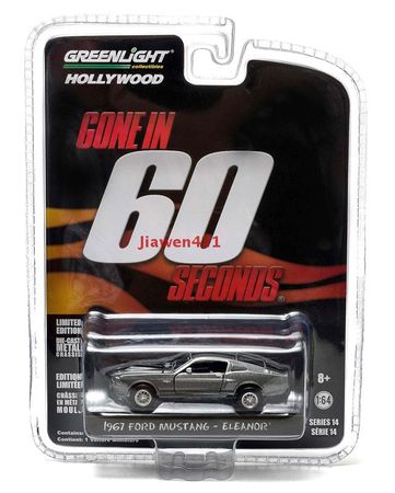 GreenLight cars1:64 1967 Custom Ford Mustang  eleanor Collect metal material boys gift