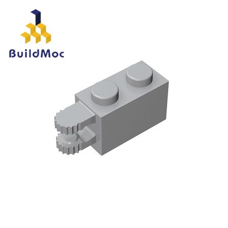 BuildMOC Compatible Assembles Particles 30540 1x2 For Building Blocks Parts DIY LOGO Educational Tech Parts Toys