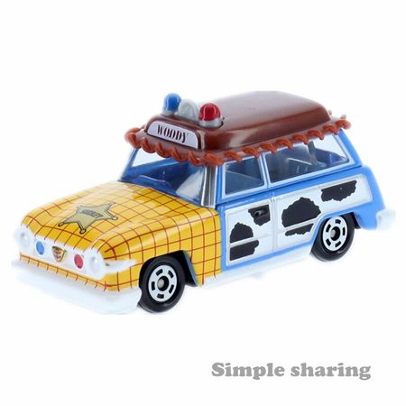 Takara Tomy Tomica Disney Motors DM-19 Toy Story Woody Lagoon Wagon Model Kit Diecast Miniature Car Mould Hot Baby Toys