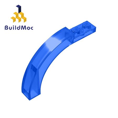 BuildMOC 15967 Brick Arch 1 x 6 x 3 1/3 Curved Top For Building Blocks Parts DIY Educational Tech Parts Toys