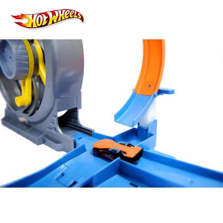 Hot Wheels Turbing Twister Track Set Fun Play Acceleration Car Toy For Children Educational Building Hotwheels Model Gift