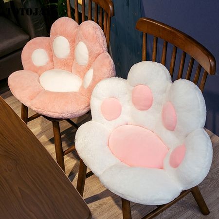 INS NEW Paw Pillow Animal Seat Cushion Stuffed Plush Sofa Indoor Floor Home Chair Decor Winter Children Girls Lovely Gift