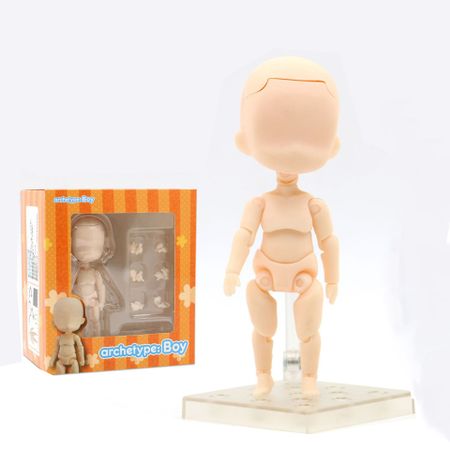 Tronzo Action Figures Moveable Archetype Boy Figma PVC Figure Model Cute Children Body Kun Chan Figurine Doll Toys Dropship