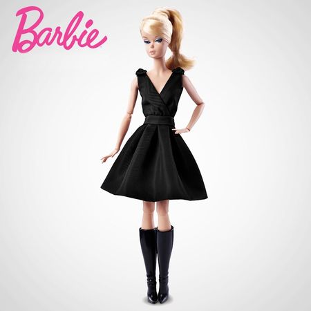 Barbie Fashion Model Doll Limited Collection Super Model Little Black Dress Best Valentine's Day Birthday Gift For Girls DKN07