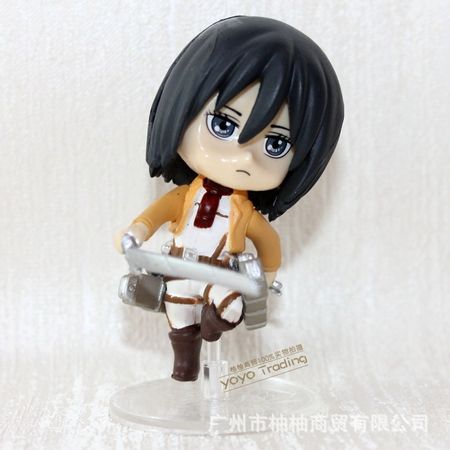Hot 7cm Attack On Titan Levi Rivaille Rival Ackerman Mobile Action Figure Toys Collection Christmas Toy Doll