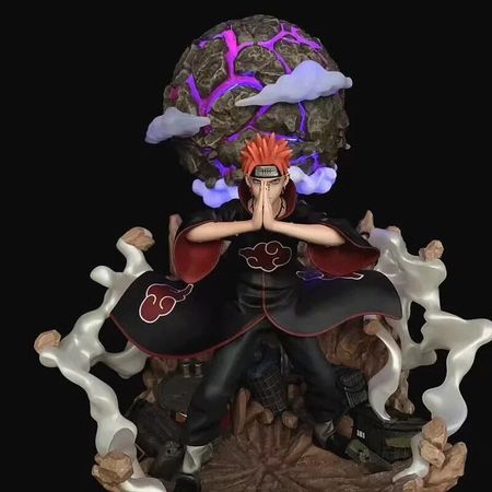Anime Naruto  Pain with Colorful Light Up LED Collectible Action Figure Model Toys