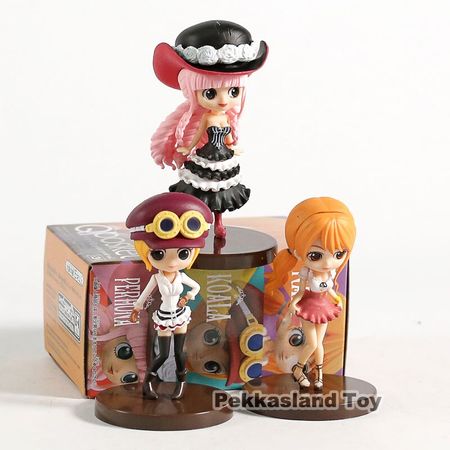 3pcs/Set Anime Model One Piece Action Figure Nami Perona Koala Dolls Decoration Pvc Classic Collection Figurine Toys for Gifts