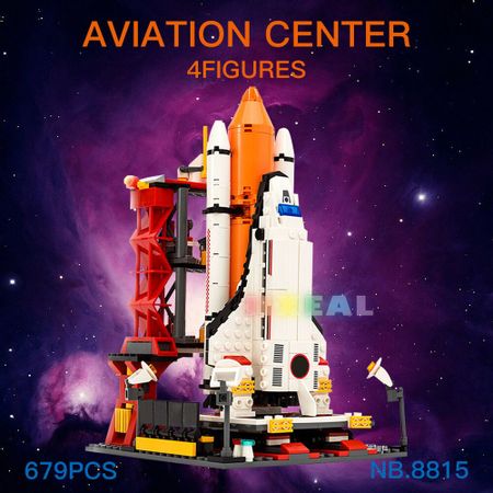 Fit Lego City Space The Shuttle Launch Center Model Building Blocks Spaceport Figures Bricks Education Toys for Children 679Pcs