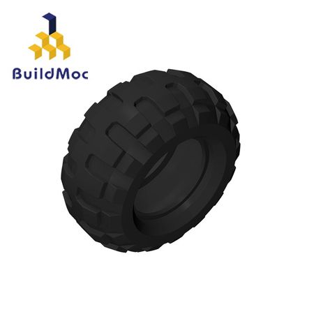 BuildMOC Compatible Assembles Particles 55976 Black 56X26mm For Building Blocks Parts DIY LOGO Educational Tech Parts Toys