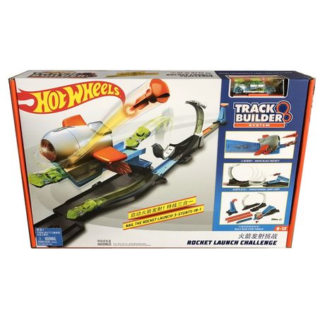 New Hot Wheels Track Car Toy Hotwheels Rocket Launching Trick Variety Leap Track Boy Car Toy  FLK60