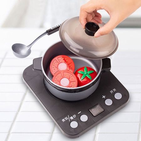 Simulation Kitchen Toys Cookware Pot Oven BBQ Pretend Play Cook Play Toy Kitchen Items Kids Kitchen Set Educational Play House