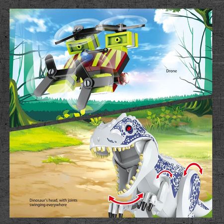 Building Blocks Kid Toy Compatible Raptor Pterodactyl City Off-road Car Technic legoINGlys Dino Jurassiced Park World Dinosaur